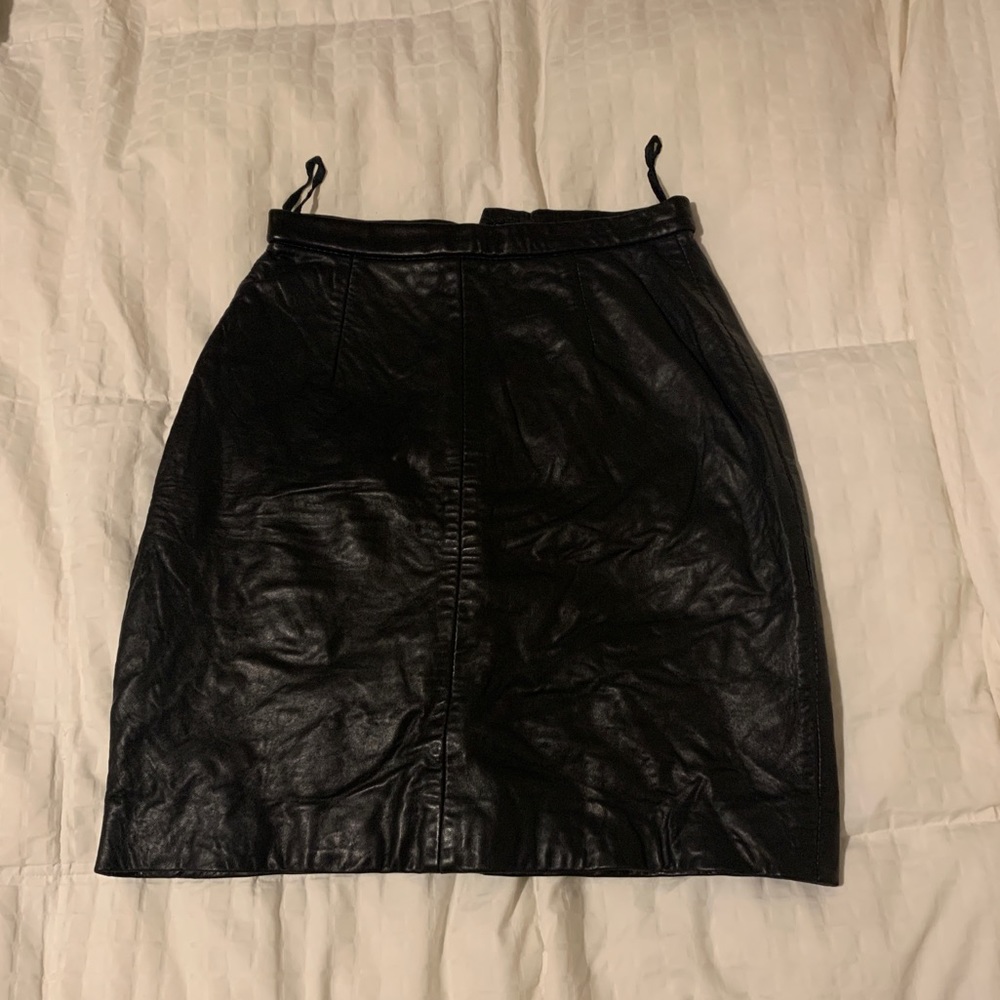 VTG Leather Skirt EUC - Michael Hoban North Beach